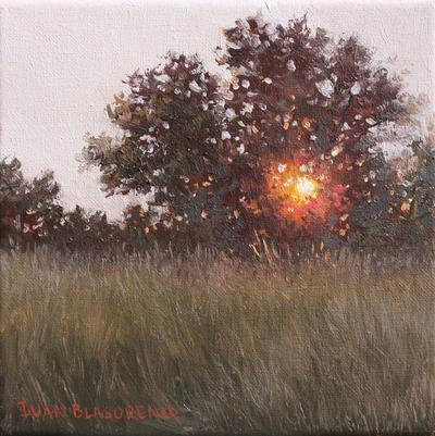 Dreams in Ember Key - Original Oil Painting by Ivan Blagorenko