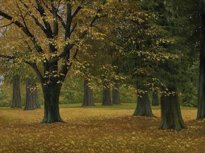 Autumn Stroll - Original Oil Painting by Ivan Blagorenko