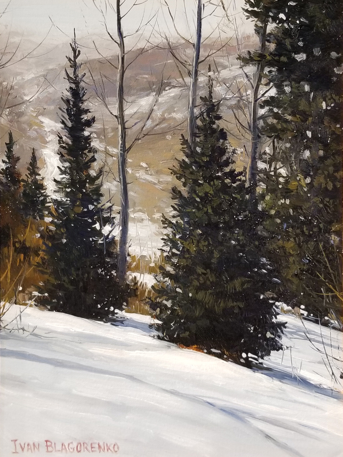 Above the Valley - Original Oil Painting by Ivan Blagorenko