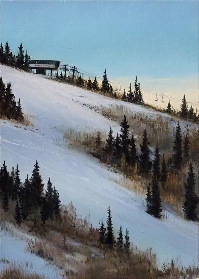 First Tracks - Original Oil Painting by Ivan Blagorenko