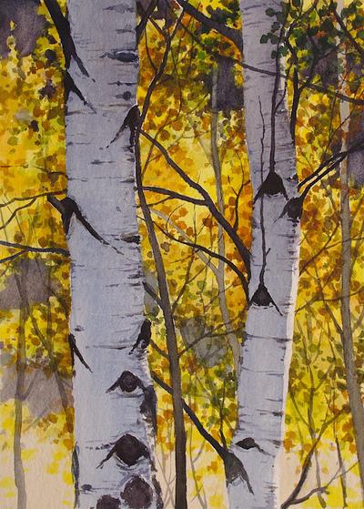 Side by Side - Original Watercolor Painting by Ivan Blagorenko