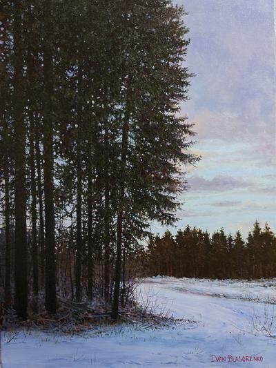 Into the Night - Original Oil Painting by Ivan Blagorenko