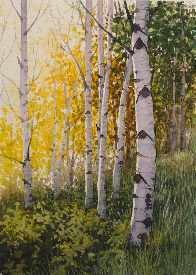 In Soft Light - Original Watercolor Painting by Ivan Blagorenko