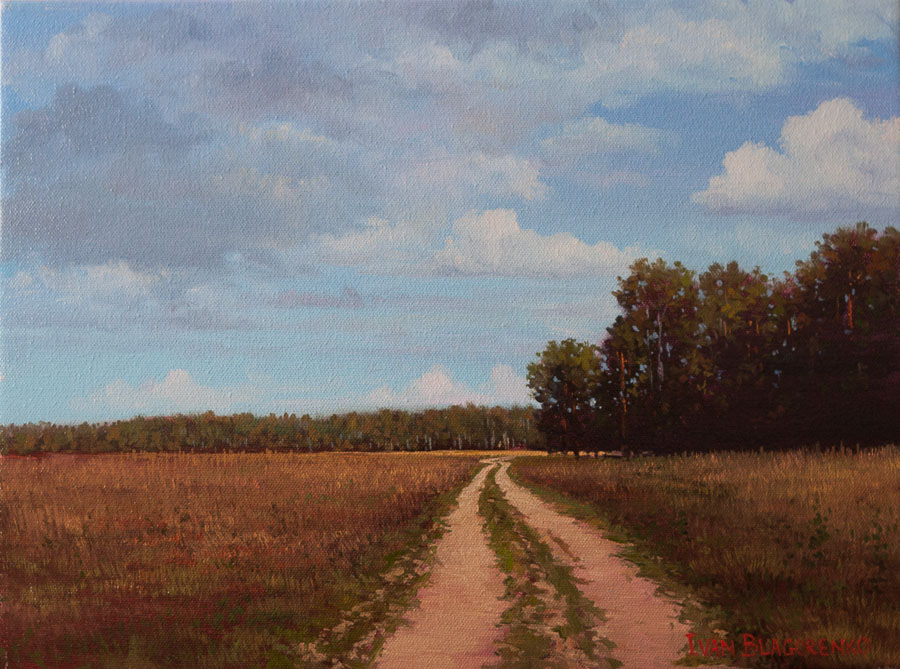 On the Road Again - Original Oil Painting by Ivan Blagorenko